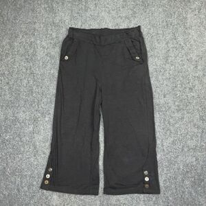 Neon buddha Pants Womens Size M Black Crop Bolivia Boho Lagenlook  yoga